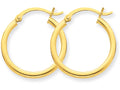 FJC Finejewelers 14k Yellow Gold Polished 2mm Round Hoop Earrings