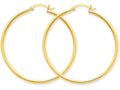 FJC Finejewelers 14k Yellow Gold Polished 2mm Round Hoop Earrings