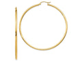 FJC Finejewelers 14k Yellow Gold Polished 2mm Round Hoop Earrings