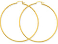FJC Finejewelers 14k Yellow Gold Polished 2mm Round Hoop Earrings