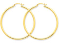 FJC Finejewelers 14k Yellow Gold Polished 2.5mm Round Hoop Earrings