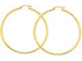 FJC Finejewelers 14k Yellow Gold Polished 2.5mm Round Hoop Earrings