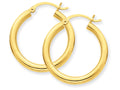 FJC Finejewelers 14k Yellow Gold Polished 3mm Round Hoop Earrings