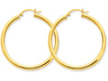 FJC Finejewelers 14k Yellow Gold Polished 3mm Round Hoop Earrings