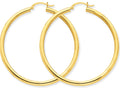 FJC Finejewelers 14k Yellow Gold Polished 3mm Round Hoop Earrings