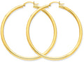 FJC Finejewelers 14k Yellow Gold Polished 3mm Round Hoop Earrings