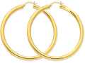 FJC Finejewelers 14k Yellow Gold Polished 4mm X 60mm Tube Hoop Earrings