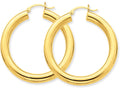 FJC Finejewelers 14k Yellow Gold Polished 5mm Tube Hoop Earrings