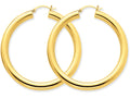 FJC Finejewelers 14k Yellow Gold Polished 5mm Tube Hoop Earrings