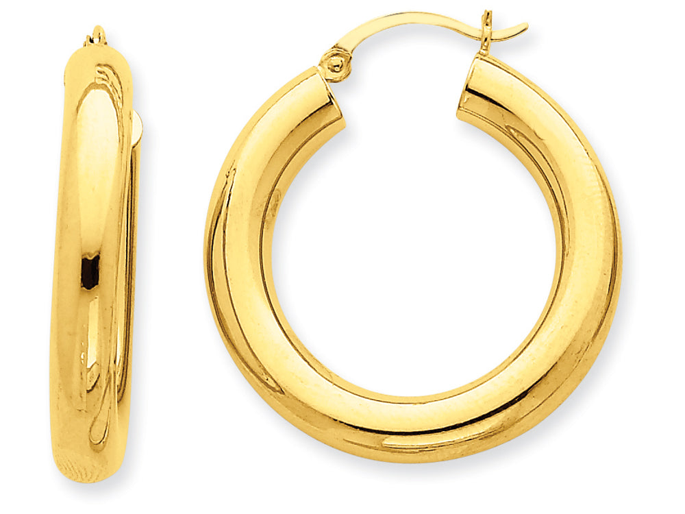 FJC Finejewelers 14k Yellow Gold Polished 5mm Tube Hoop Earrings