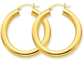 FJC Finejewelers 14k Yellow Gold Polished 5mm Tube Hoop Earrings