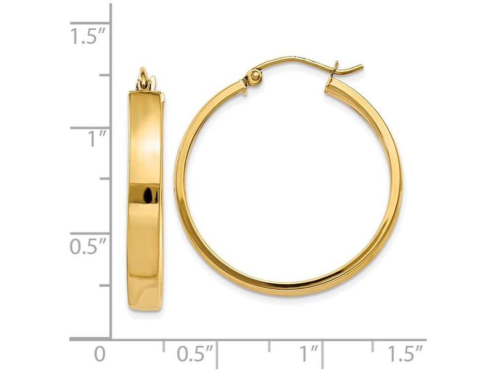 FJC Finejewelers 14k Yellow Gold Polished Hoop Earrings