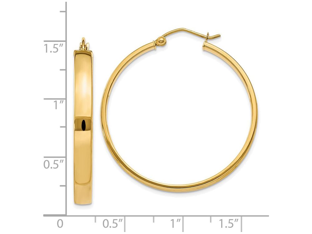 FJC Finejewelers 14k Yellow Gold Polished Hoop Earrings
