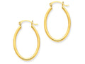 FJC Finejewelers 14k Yellow Gold Oval Polished Hoop Earrings