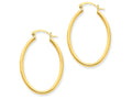 FJC Finejewelers 14k Yellow Gold Oval Polished Hoop Earrings