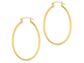 FJC Finejewelers 14k Yellow Gold Oval Polished Hoop Earrings