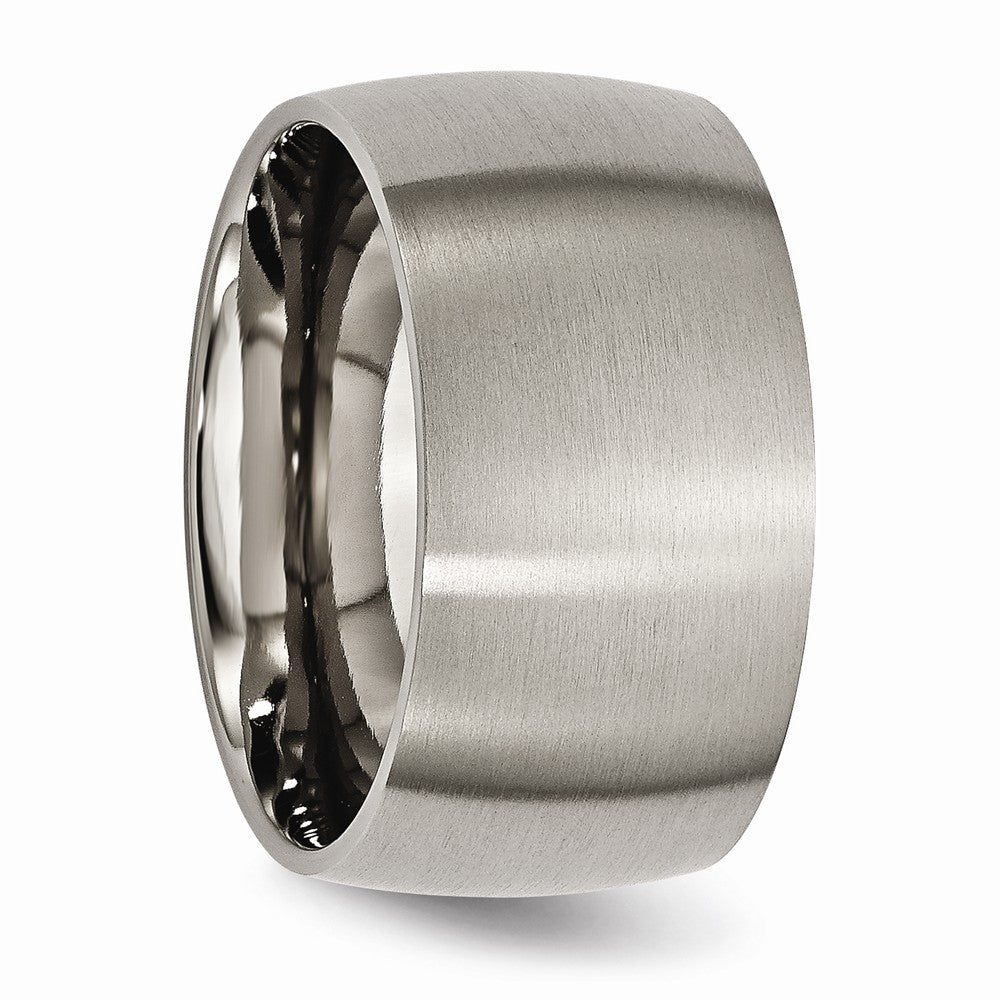Chisel Titanium 12mm Brushed Wedding Band