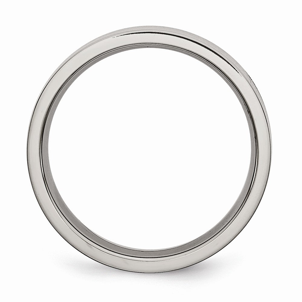 Chisel Titanium Flat 5mm Polished Wedding Band
