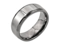Chisel Titanium Beveled Edge 8mm Polished Wedding Band