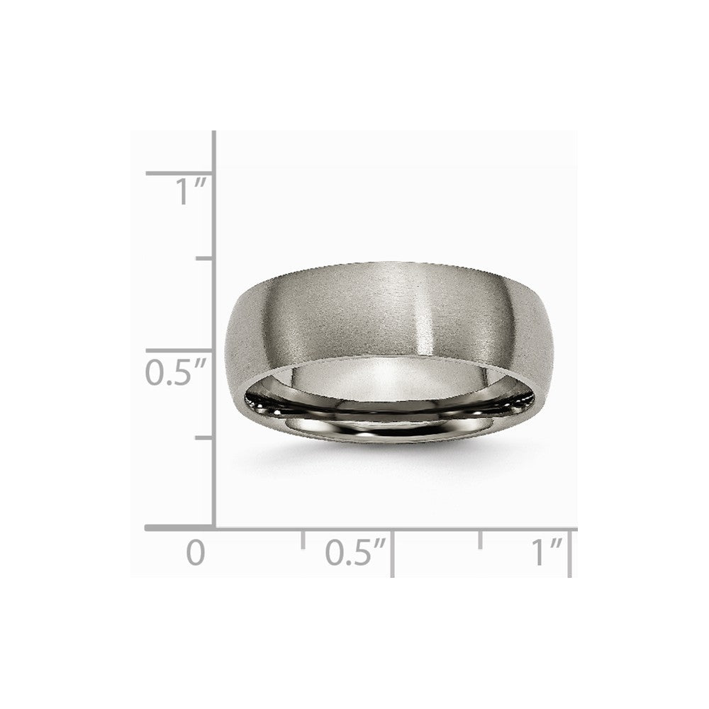 Chisel Titanium 7mm Brushed Wedding Band