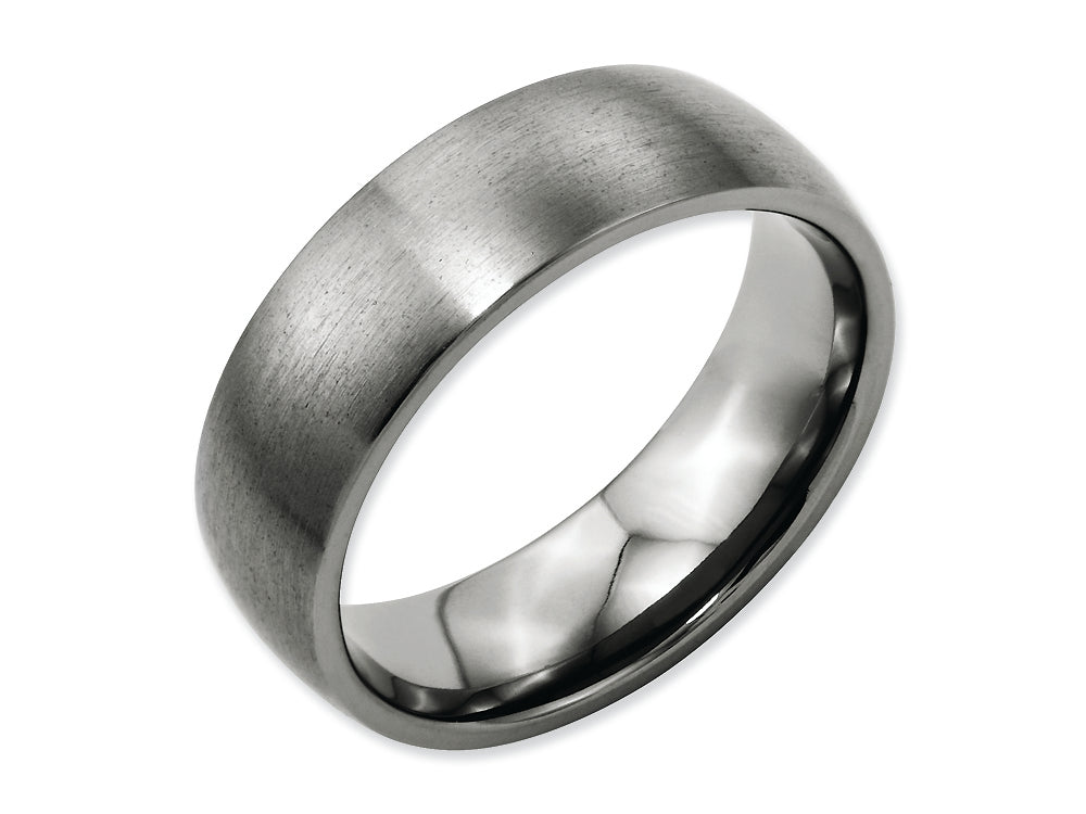 Chisel Titanium 7mm Brushed Wedding Band
