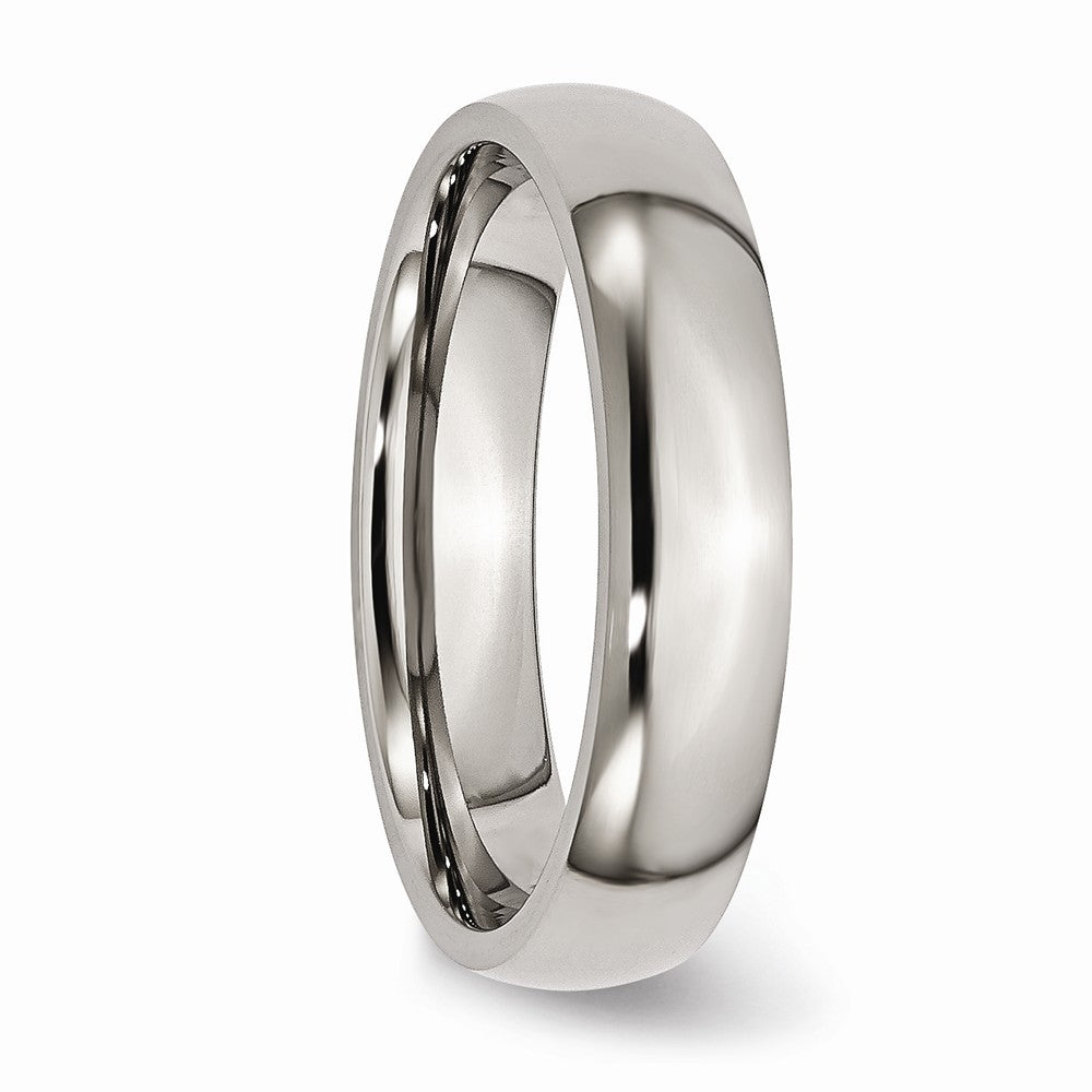 Chisel Titanium 5mm Polished Wedding Band