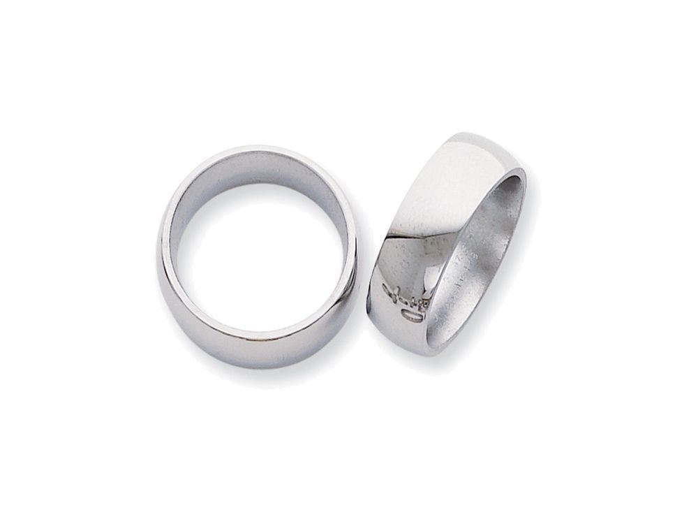 Chisel Titanium 8mm Polished Wedding Band