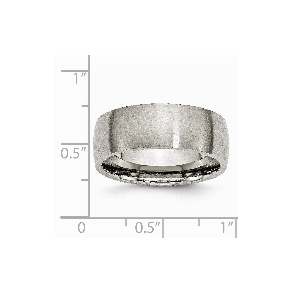 Chisel Titanium 8mm Brushed Wedding Band