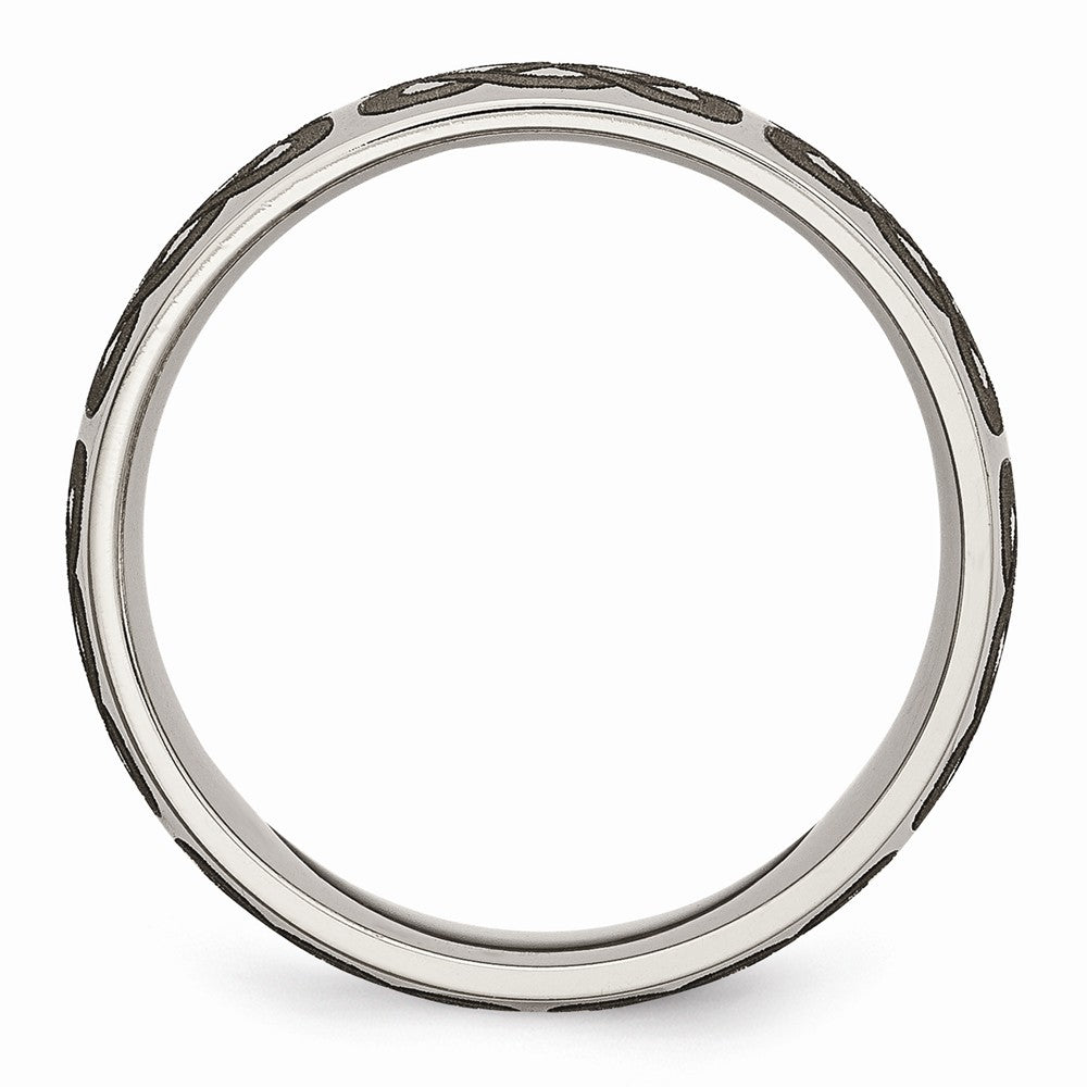 Chisel Titanium 8mm Polished Wedding Band