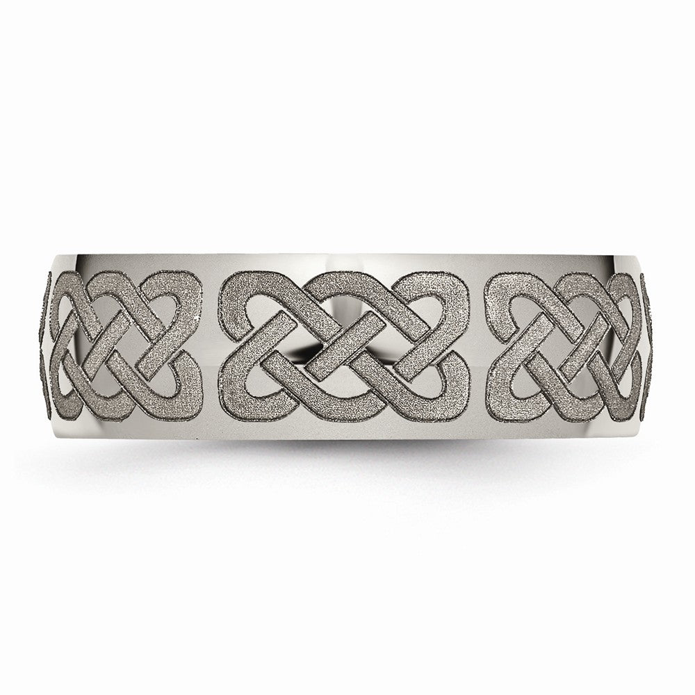 Chisel Titanium 8mm Polished Wedding Band