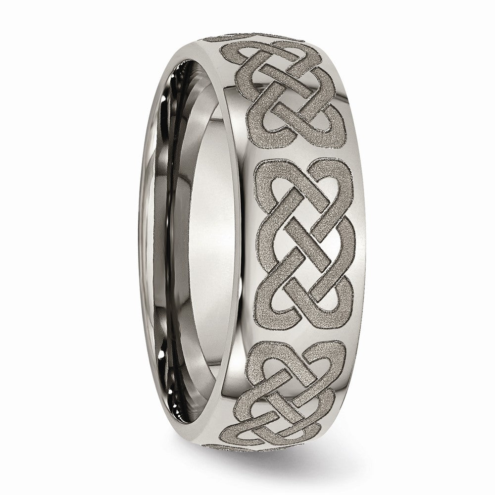 Chisel Titanium 8mm Polished Wedding Band