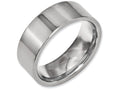 Chisel Titanium Flat 8mm Polished Wedding Band