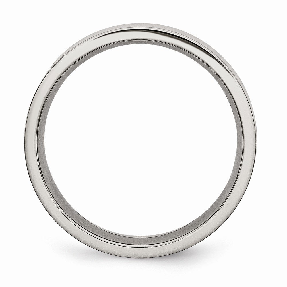 Chisel Titanium Flat 6mm Polished Wedding Band