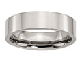 Chisel Titanium Flat 6mm Polished Wedding Band