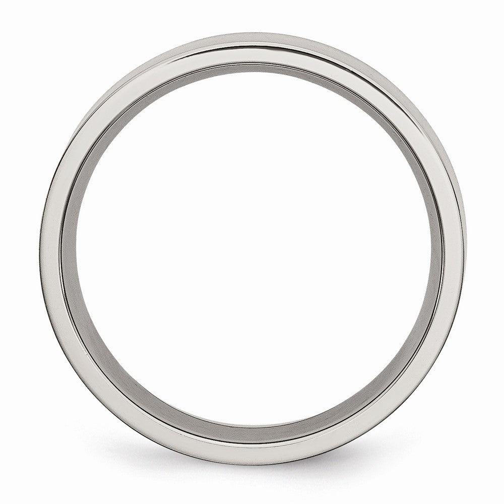 Chisel Titanium Flat 6mm Brushed Wedding Band