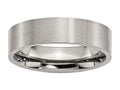 Chisel Titanium Flat 6mm Brushed Wedding Band