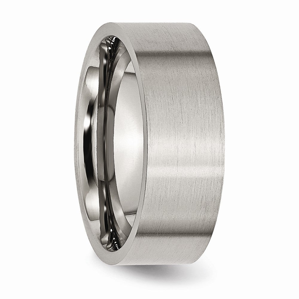 Chisel Titanium Flat 8mm Brushed Wedding Band
