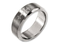Chisel Titanium Cross Design 8mm Satin Beveled Edge Wedding Band
