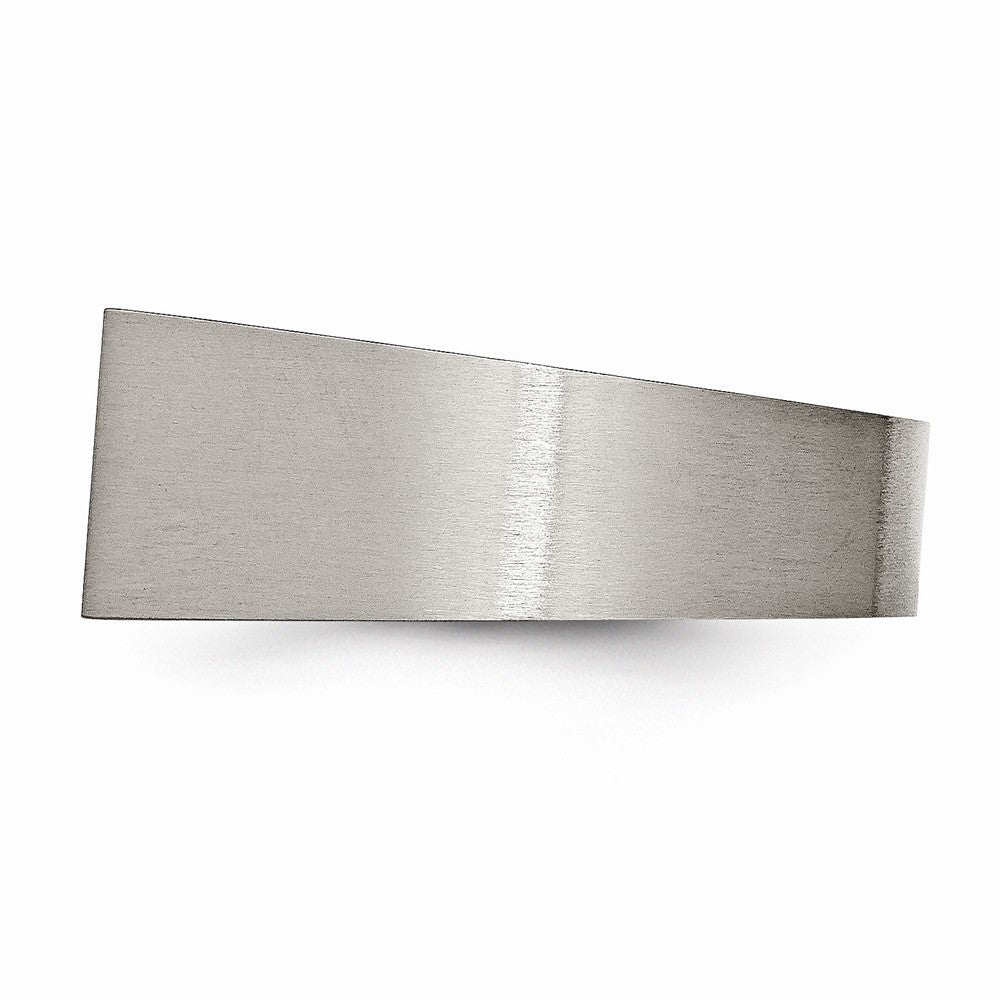Chisel Titanium Polished And Brushed Signet Ring