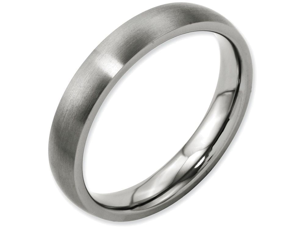 Chisel Titanium 4mm Brushed Wedding Band