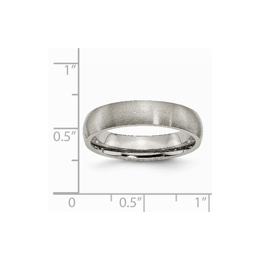 Chisel Titanium 5mm Brushed Wedding Band