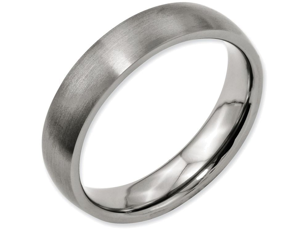 Chisel Titanium 5mm Brushed Wedding Band
