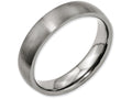 Chisel Titanium 5mm Brushed Wedding Band
