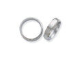 Chisel Titanium Beveled Edge 6mm Brushed And Polished Wedding Band