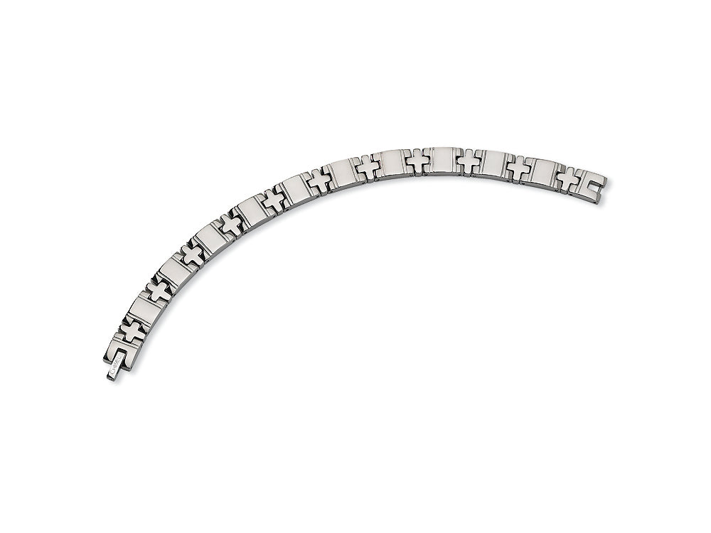 Chisel Titanium Polished Bracelet - 8.25 inches