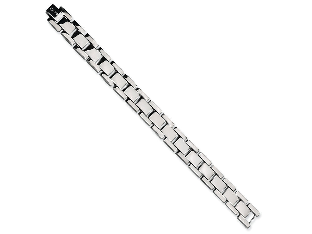 Chisel Titanium Polished Bracelet - 8.5 inches