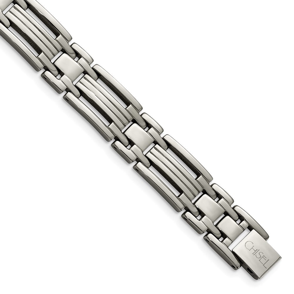 Chisel Titanium Polished Bracelet - 8.75 inches