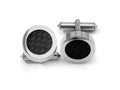 Chisel Titanium Black Carbon Fiber Cuff Links