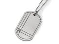 Chisel Titanium Diamond Accent Necklace - 22 inche Stainless Steel Chain