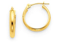 FJC Finejewelers 14k Yellow Gold Round Tube Hoop Earrings